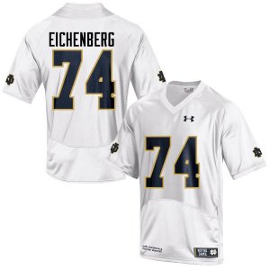 Notre Dame Fighting Irish Men's Liam Eichenberg #74 White Under Armour Authentic Stitched College NCAA Football Jersey DGN6799IV